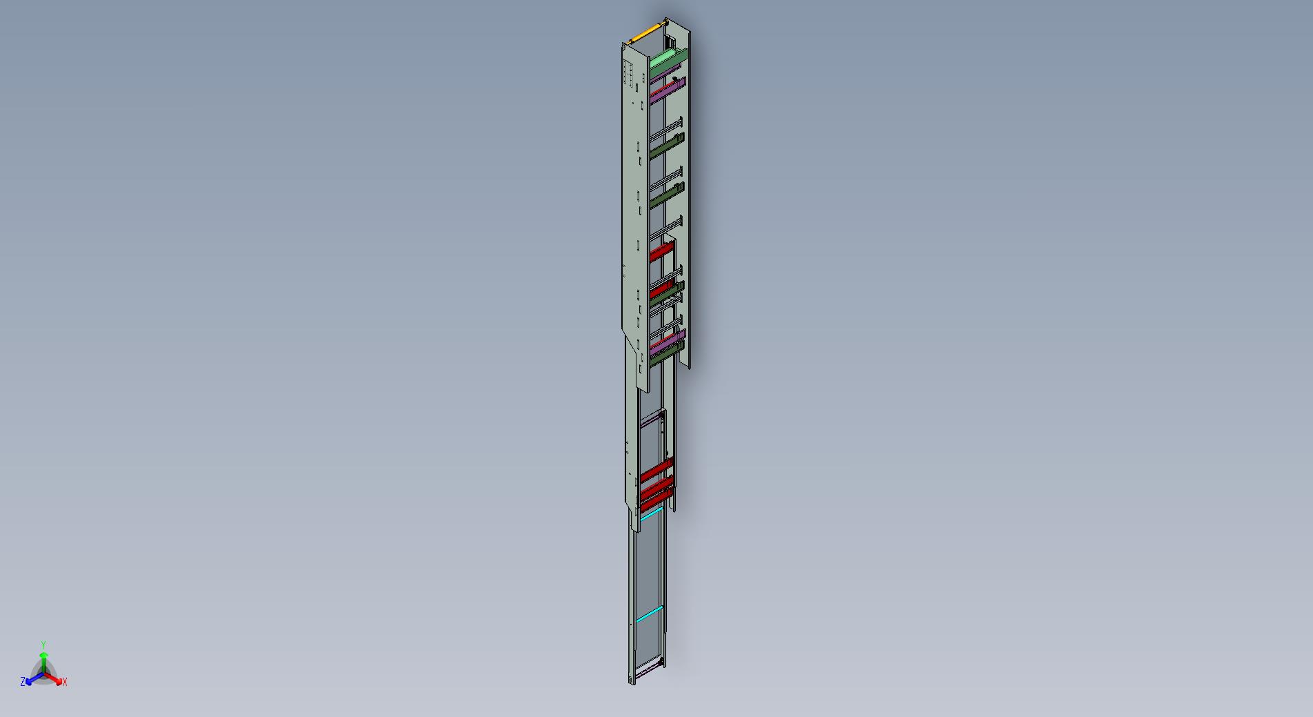 3级伸缩皮带机带3D图纸