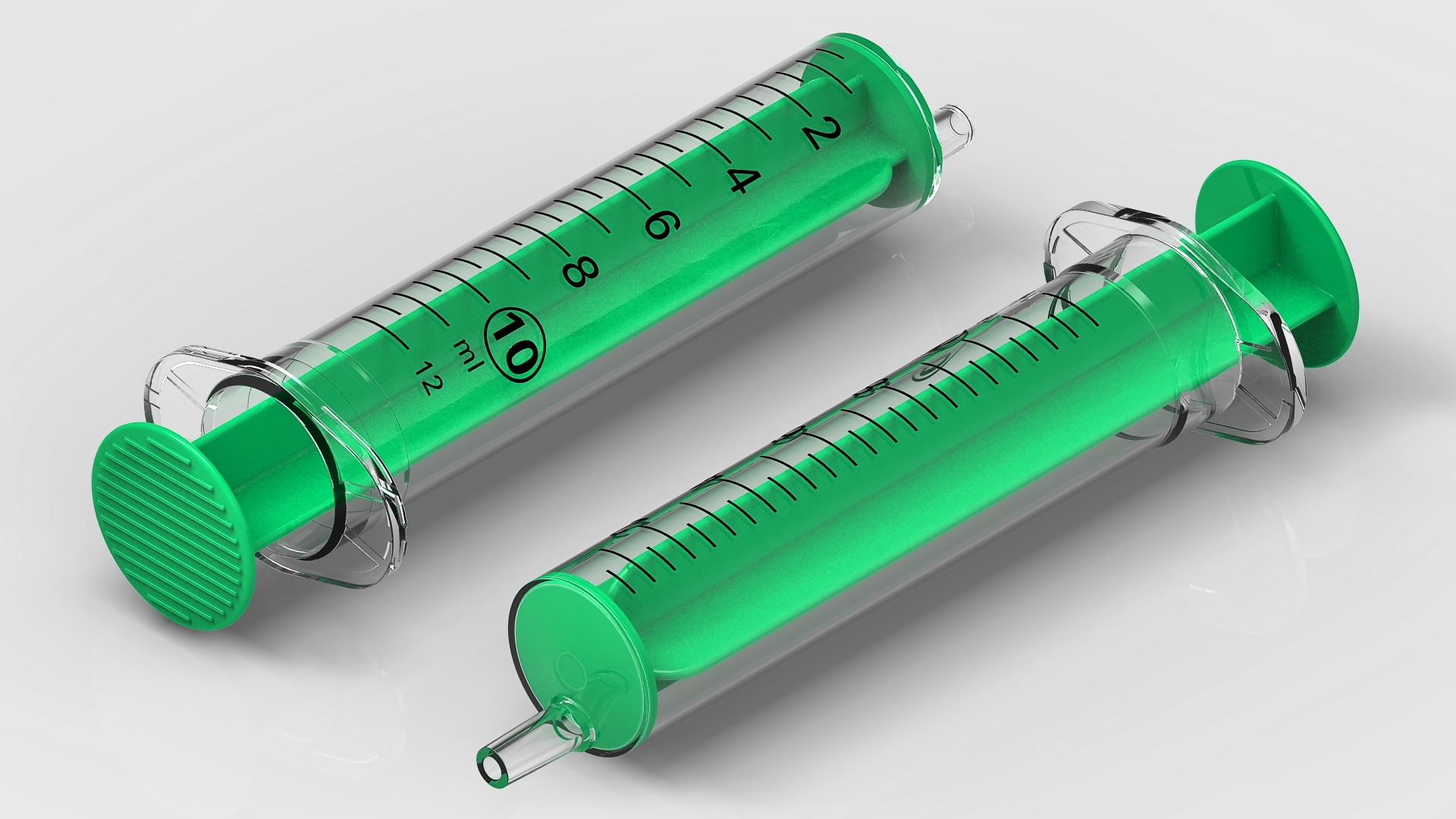 玻璃注射器三维模型