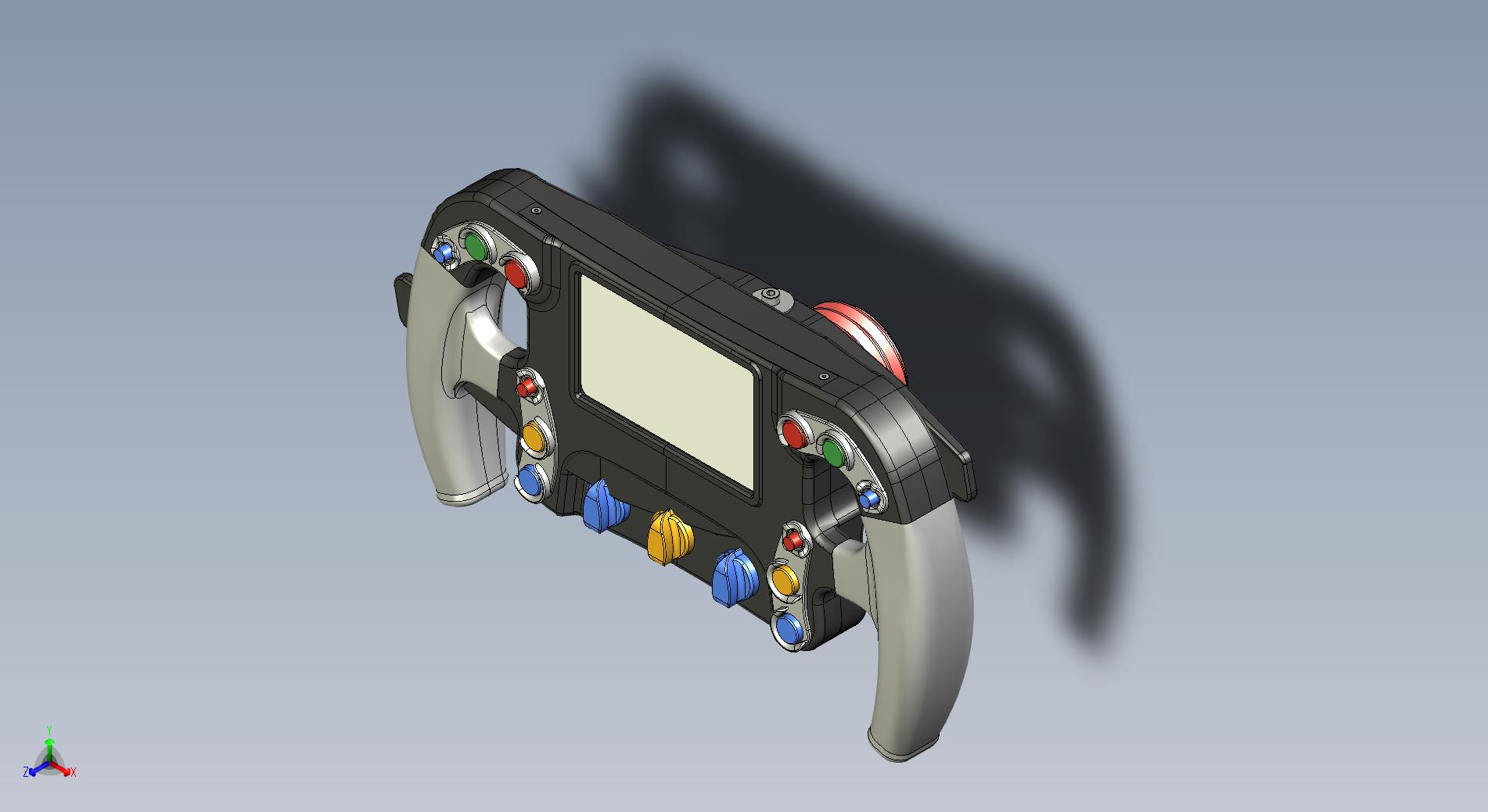 F1赛车方向盘三维模型