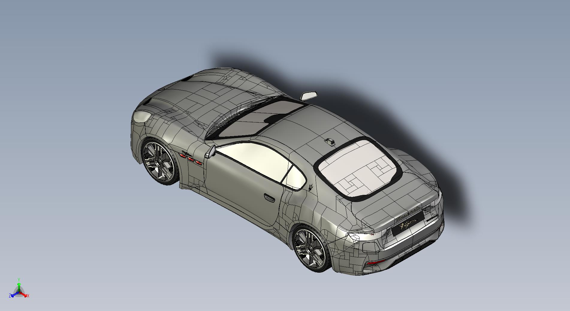 2023款玛莎拉蒂GranTurismo Folgore轿车模型