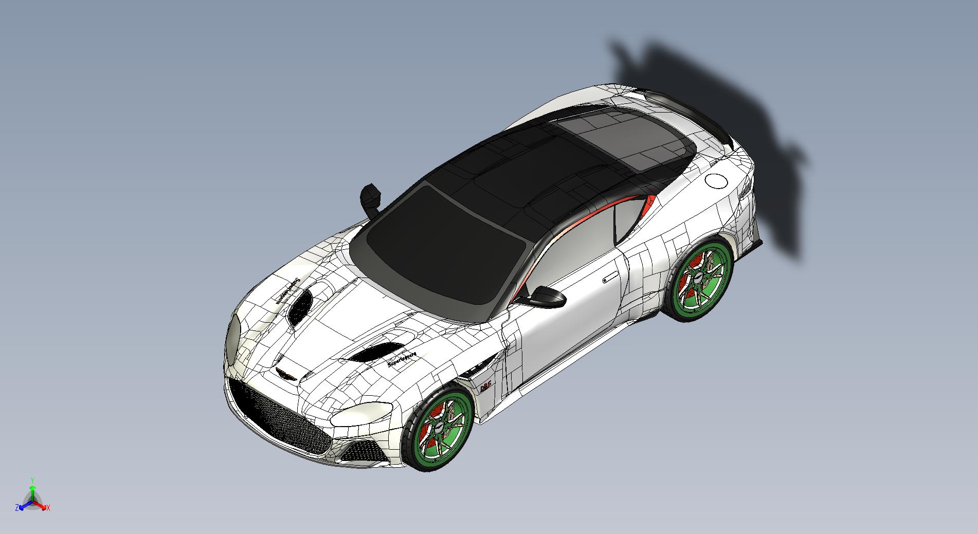 阿斯顿·马丁DBS superleggera 2019 跑车模型