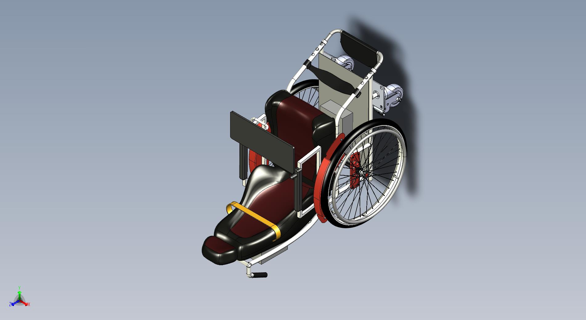轮椅3D模型
