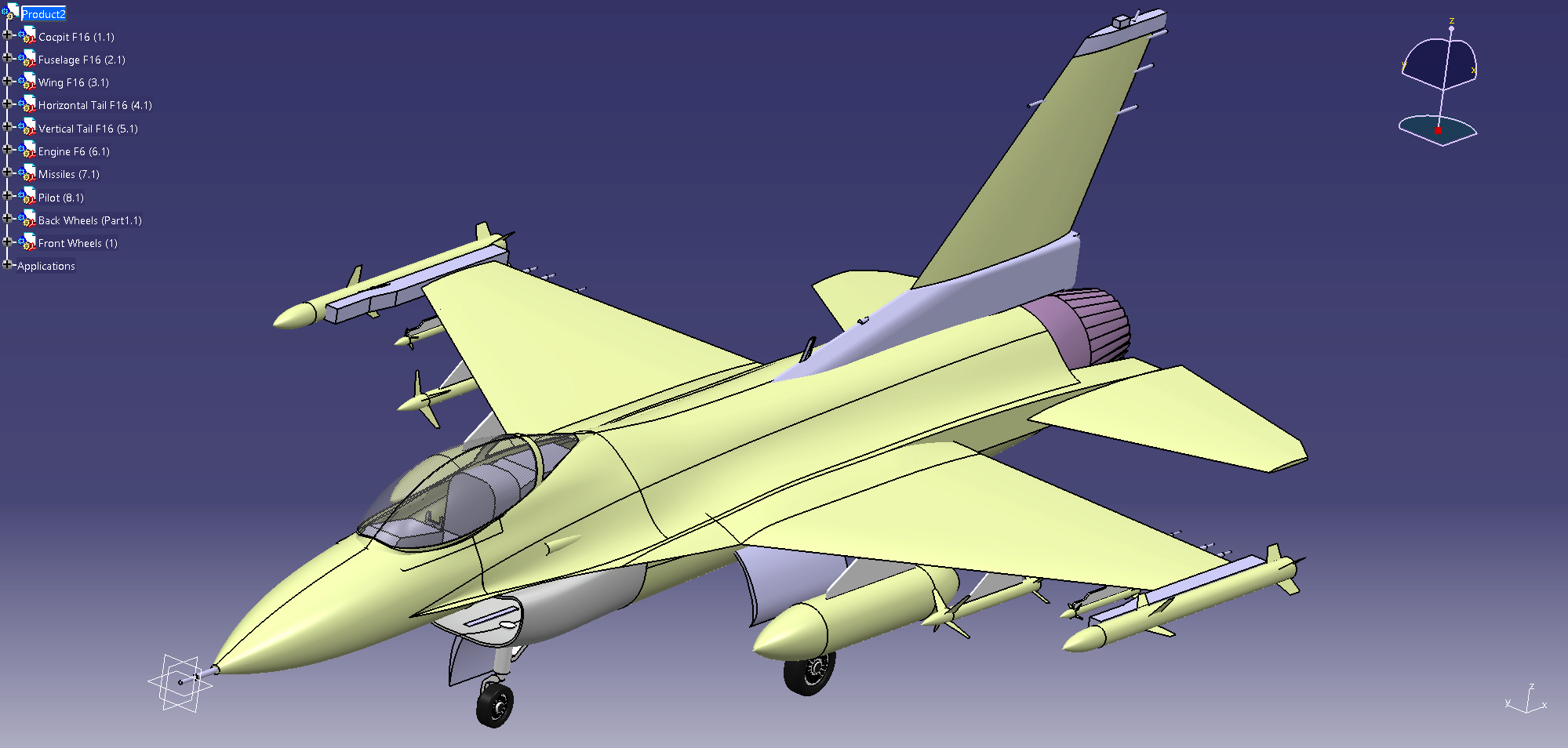 F16战斗机三维模型