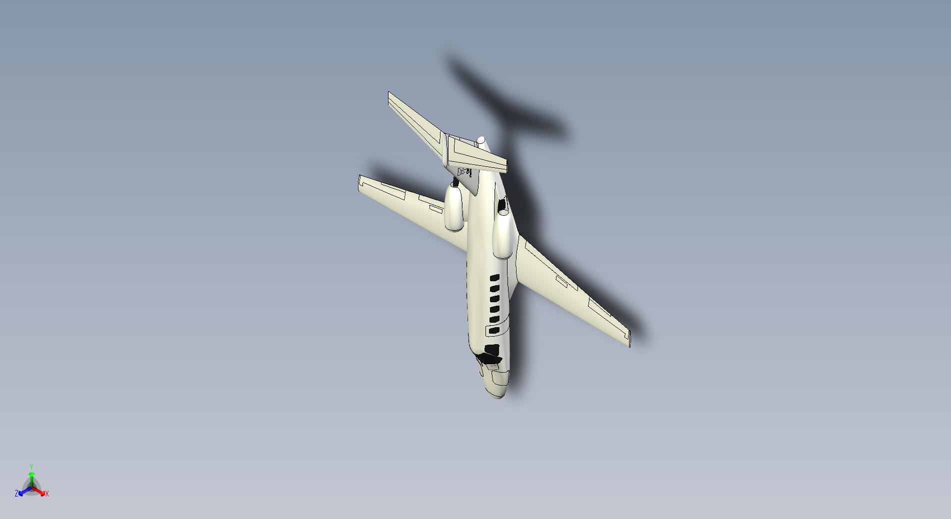 塞斯纳Cessna CJ2喷气式私人飞机模型