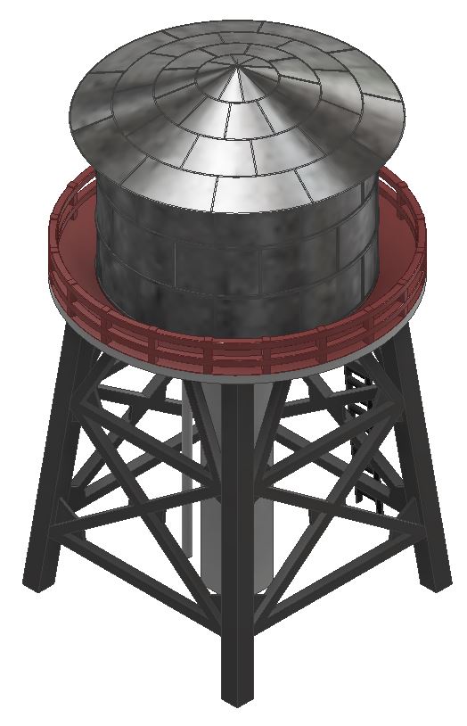 水塔三维模型