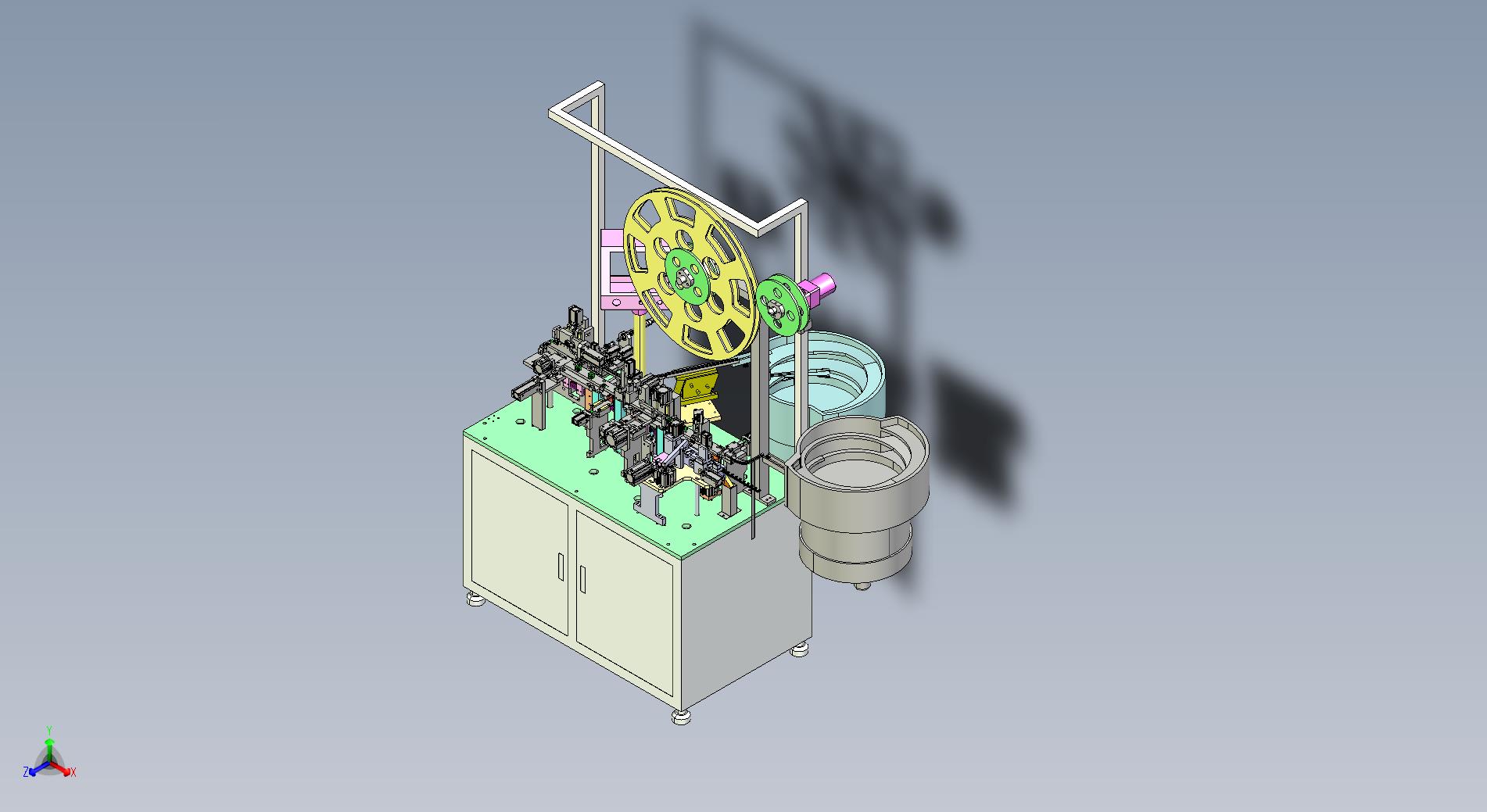USB测插连接器自动机升级版三维模型