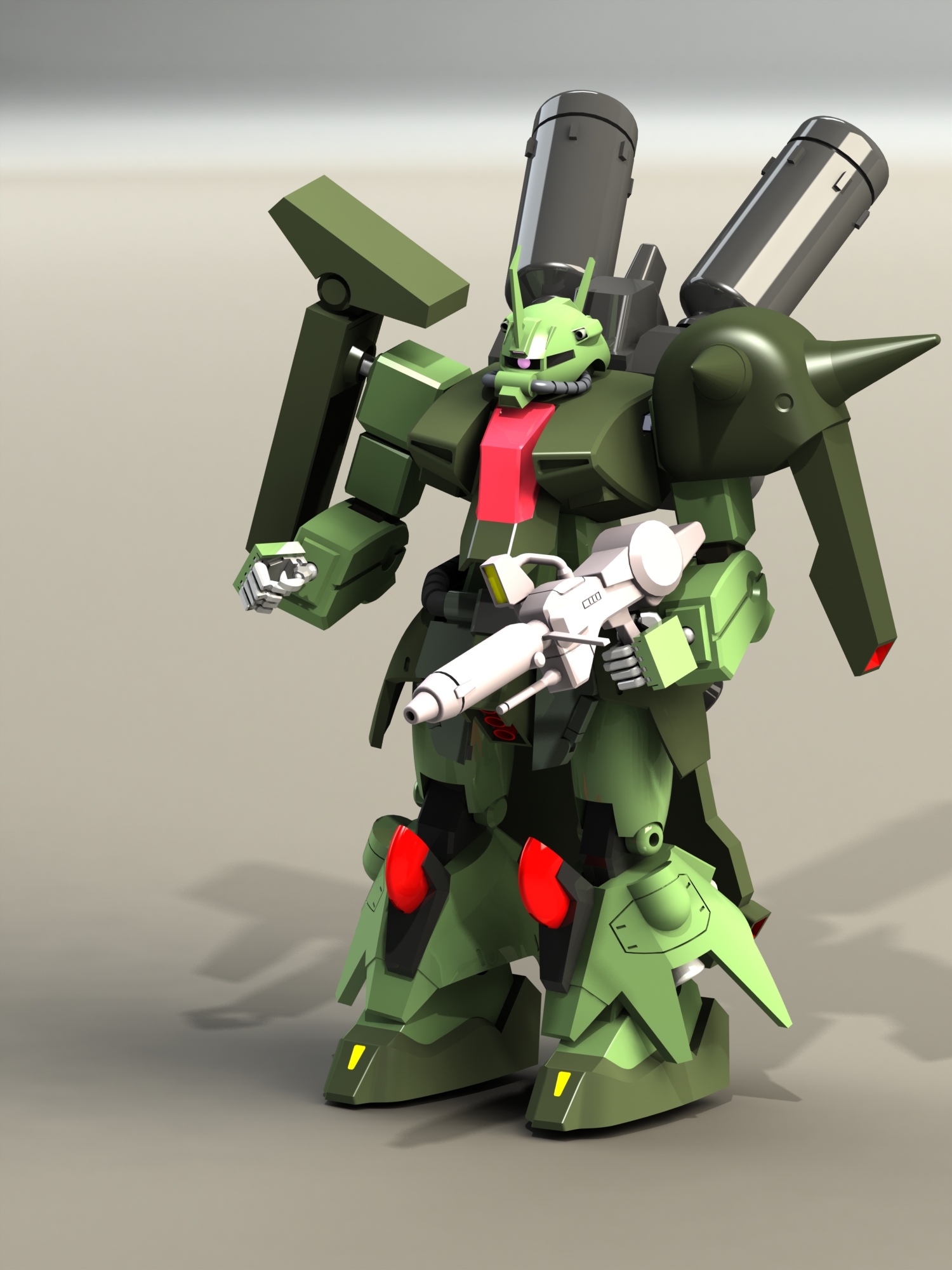 高达机器人AMX-011S 扎古 III Custom三维模型