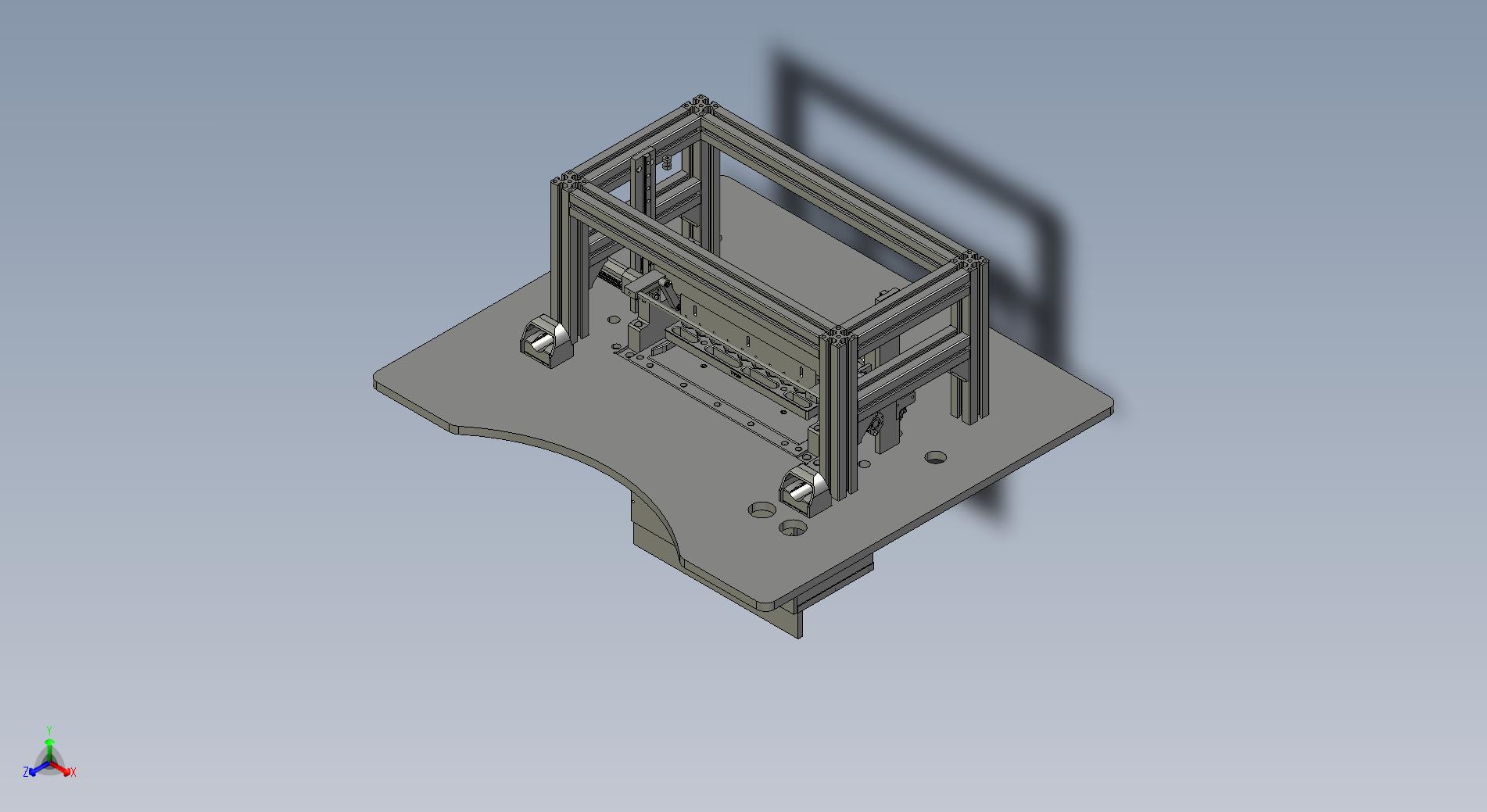 工装操作台3D模型