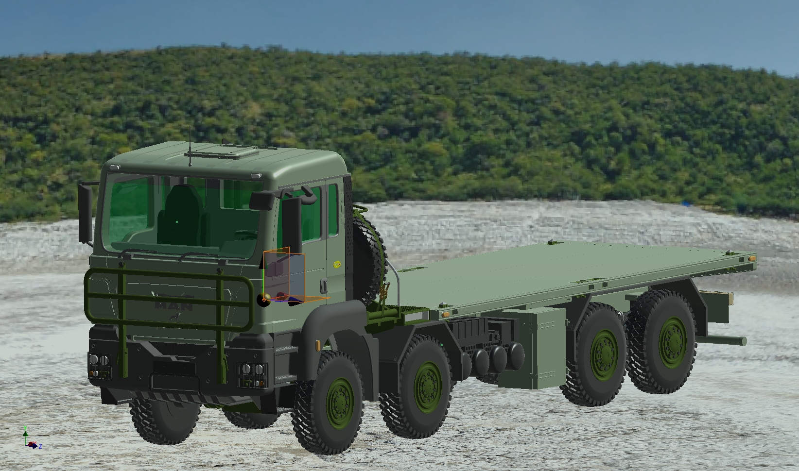 TGS 8X8 MAN卡车三维模型
