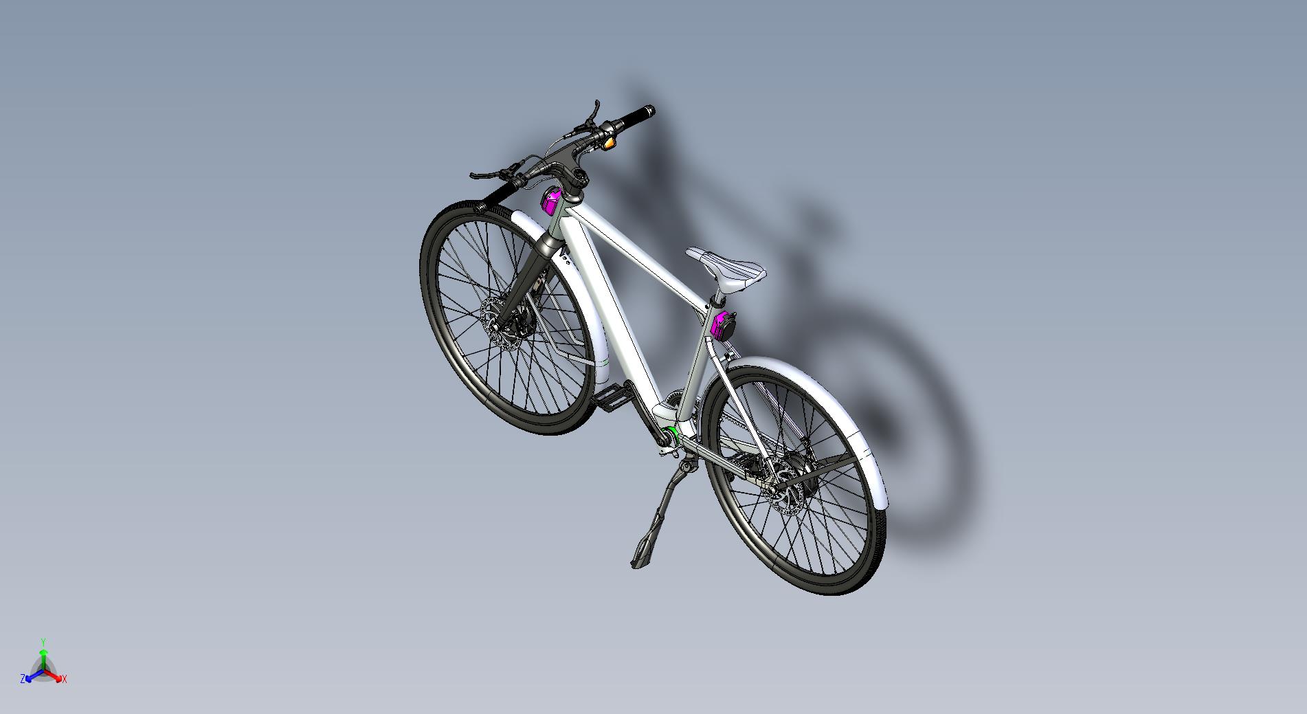 公路电动自行车模型