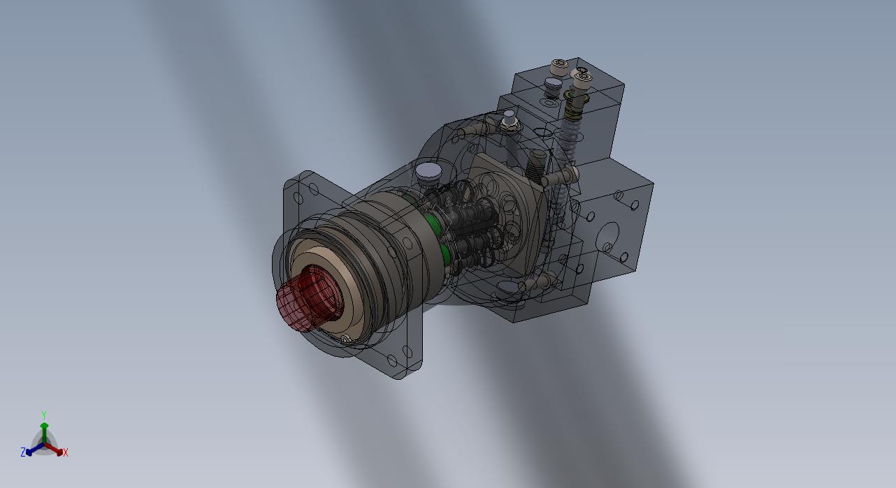 斜轴式轴向柱塞泵设计