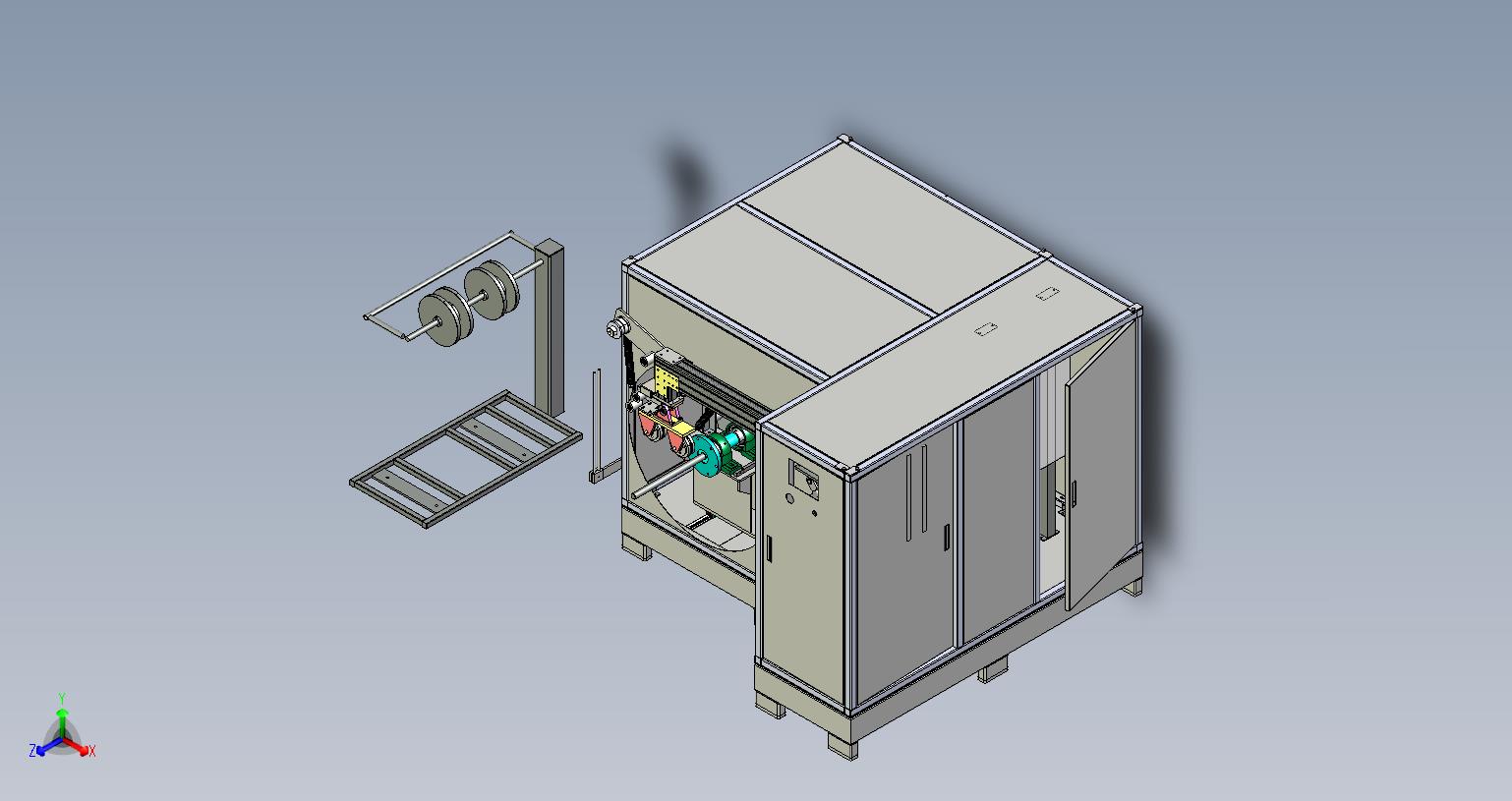 卧式冰箱内胆绕管机