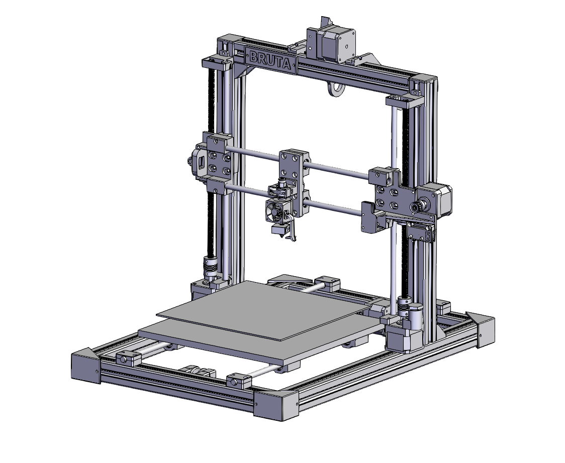 自制3D打印机设计模型三维模型
